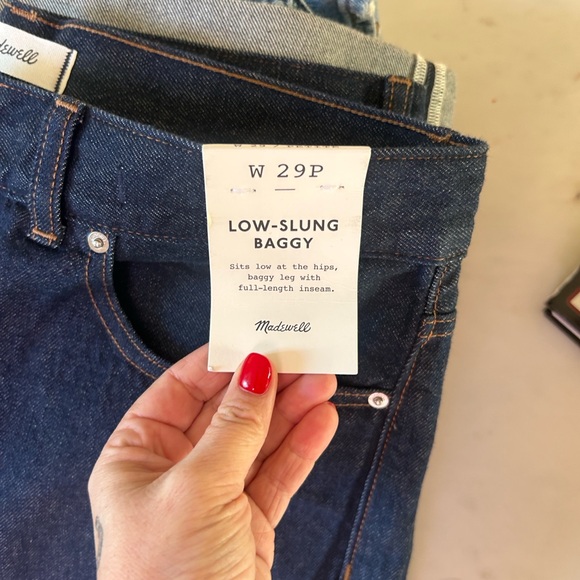 Madewell Dark Blue Flare Jeans - Picture 7 of 9